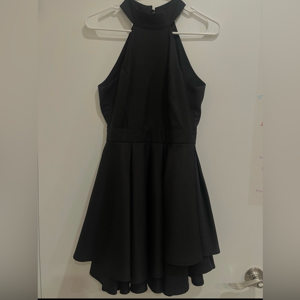 Lulus Black Open Back Dress